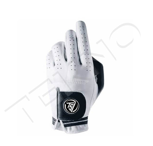 Vente en gros Gants de golf blancs antidérapants en cuir Cabretta Logo personnalisé Matériau souple Gants de golf ajustés pour femmes hommes - Product Image 2