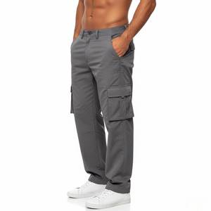 Pantalon cargo d'hiver pour homme 100 % coton, décontracté, taille mi-haute élastique, léger et respirant en toile – Meilleure vente - Product Image 4