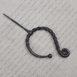 Pin de capa de hierro forjado a mano de peroné vikingo Medieval, respetuoso con el medio ambiente, - Product Image 6