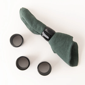 100% Cuerno de búfalo Servilletero Cuerno negro Nuevo diseñador Artesanía Decoración de mesa personalizada servilletero de cuerno - Product Image 1