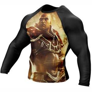Qualité supérieure MMA Rashguard BJJ Compression Shirt Gym Fitness Grappling Wear Logo personnalisé Sublimation Fight Gear - Product Image 2