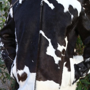 Hair-On Leather Jacket For Men Cowhide-Fur Jacket Unique-Vintage Style Handmade Western Style-Cowgirl Coat Fashion Coat - Product Image 5