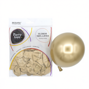 Ballons en latex dorés chromés pour fête, 25 cm, 50 pièces, décoration de fête haut de gamme - Product Image 2