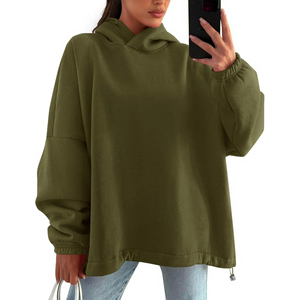Sweatshirts à capuche pour femmes chauds personnalisés ensemble de sweat à capuche zippé surdimensionné grande taille à la mode vêtements de sport d'hiver Streetwear - Product Image 1