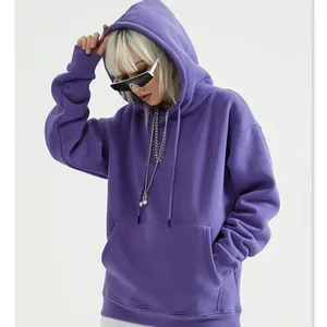 Sudaderas con capucha de gran tamaño para hombre de ajuste Regular de peso pesado de alta calidad, ropa de calle de mezcla de algodón personalizable de otoño - Product Image 4