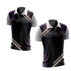 Nouveauté T-shirts polo pour hommes grande taille meilleure qualité design professionnel toile tissu motif solide prix de gros - Product Image 5