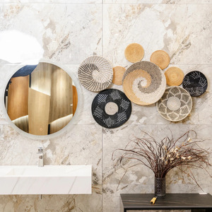 Cesta de Pared de Ratán Tejida a Mano, Ecológica, Impermeable, Diseño Moderno, Plato Decorativo Hecho a Mano en Vietnam - Product Image 5