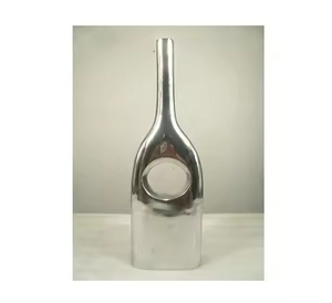 Vase à fleurs en Offre Spéciale de taille personnalisée Vases décoratifs en métal faits à la main Vase à fleurs au design simple Centre de table de couleur rose - Product Image 4