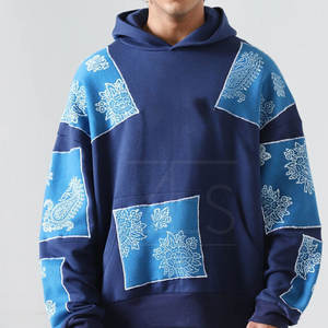 Nuevo diseño superventas hombres sudaderas con capucha impresas bajo MOQ al por mayor hecho en Pakistán hombres sudaderas con capucha impresas - Product Image 3