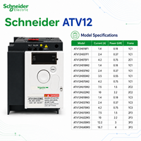 Variateur de fréquence Schneider VFD ATV12, 110V 220V 0.18kW 0.75kW 2.2kW 4kW, contrôleur d'onduleur triphasé, variateur de fréquence industriel