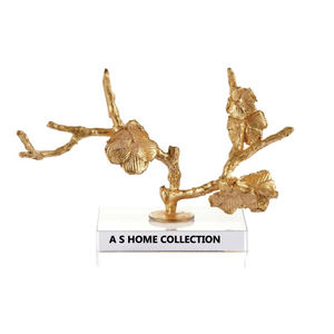 Aluminium Métal Marbre Base Forme Unique Finition Or Sculpture Maison Moderne Plus Exigeant Maison Décorative - Product Image 3