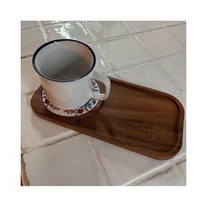 Plateau à thé et biscuits gravé, plateau à friandises en bois personnalisé, plateau à thé et biscuits, plateau à friandises en bois pour le café - Product Image 5