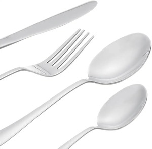 Ensembles de couverts argenterie avec logo personnalisé ensemble de couverts dorés avec pièces personnalisées en acier inoxydable miroir avec boîte cadeau - Product Image 4