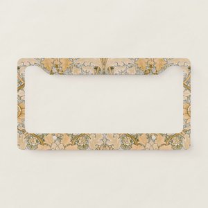 Marco para matrícula con diseño de papel pintado William Morris Vintage St James Acanthus - Product Image 1