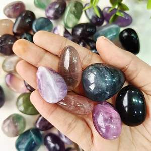 Juego de piedras de fluorita multicolor de alta calidad: cristales coloridos para el crecimiento espiritual y la energía - Product Image 6