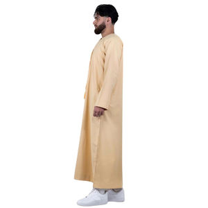 พรีเมี่ยม emirati thobe sandluxury kandura เสื้อผ้าอาหรับแบบดั้งเดิม jubba นุ่มและระบายอากาศได้ดีทันสมัย - Product Image 3
