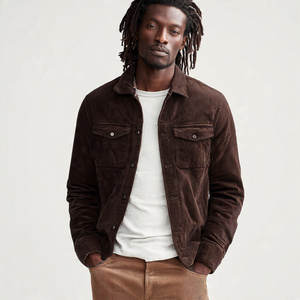 เสื้อแจ็คเก็ตคอร์ดูรอยผู้ชายคุณภาพสูงสำหรับฤดูหนาว ปกพับได้ มีกระเป๋าเสื้อ ผ้าคอร์ดูรอยเนื้อหนา สไตล์วินเทจ - Product Image 4