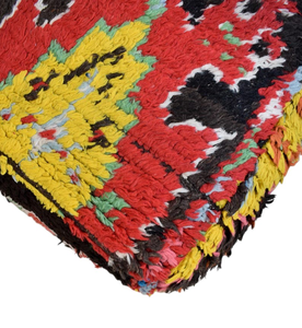 Pouf de sol rectangulaire en coton fait main, style kilim, ottoman marocain bohème pour mariage, salon, chambre, extérieur, Saint-Valentin - Product Image 3