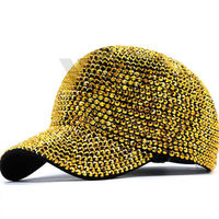 Casquette de baseball personnalisée en gros, casquette snapback en acrylique cristal, hip pop, strass, casquettes de baseball brillantes de luxe pour hommes