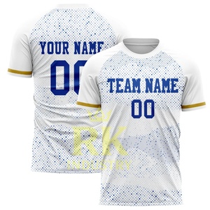 Nueva Camiseta de Fútbol Personalizada Ligera Unisex de Alta Calidad 100% Poliéster de Secado Rápido Transpirable Servicio OEM Todas las Temporadas - Product Image 3