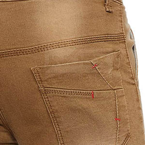 Hot Sale <b>Men's</b> Summer Casual Wear <b>High</b> <b>Waist</b> Breathable Cotton <b>Jeans</b> Pant Streetwear Style Lightweight Custom Made with Low MOQ - Product Image 6