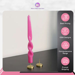 Portavelas de latón dorado y plateado de diseño moderno, diseño de punta de latón macizo para decoración del hogar del fabricante indio - Product Image 4