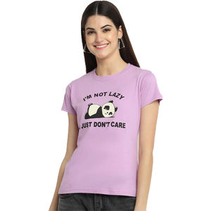 เสื้อยืดระบายอากาศเป็นมิตรกับสิ่งแวดล้อมสำหรับผู้หญิงเสื้อยืดสำหรับผู้หญิงวัสดุเนื้อแข็งปรับแต่งได้ - Product Image 6