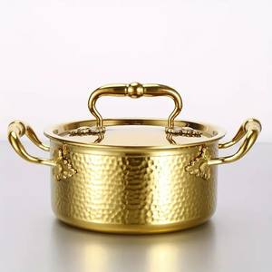 Hot Selling Luxury Copper Hammered High Quality Handmade Modern Casserole Food Warmer with Lid for Kitchens and Restaurants - Product Image 3