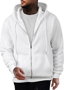 Sudaderas Casuales de Invierno para Hombre, Color Sólido, Moda Informal, Corte Regular, 100% Algodón, Felpa, Transpirable, Ecológicas - Product Image 6