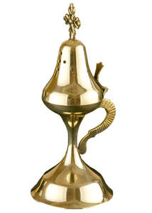 Brûleur à Bakhoor en fer plaqué or, qualité supérieure, taille personnalisée, brûleur à encens en métal pour la décoration d'hôtel - Product Image 3