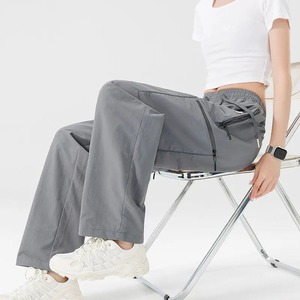 กางเกงปีนเขาผู้หญิงกางเกงเอวยางยืดกันน้ำมีกระเป๋ามีซิปกางเกงกีฬาผู้ชายกันลมกางเกงคาร์โก้กลางแจ้งกางเกงตกปลา - Product Image 4