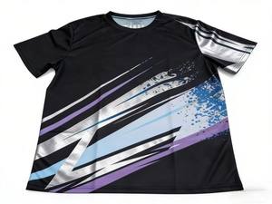 T-shirt athlétique unisexe à col rond, séchage rapide, évacuation de l'humidité, impression par sublimation pour le fitness, les sports de plein air, logo personnalisé, commande en gros - Product Image 3