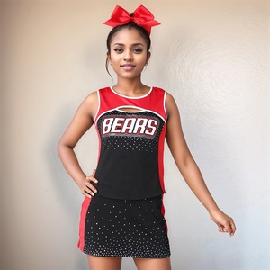 Uniformes de Animadoras Profesionales Personalizados 2026, Conjuntos sin Mangas 100% Poliéster, Ropa Deportiva Cómoda para Mujer, Servicio OEM - Product Image 5
