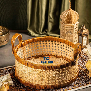 Rangement de panier en rotin de Style arabe de qualité supérieure avec poignée panier de pique-nique paniers en rotin fabriqués au Vietnam - Product Image 2