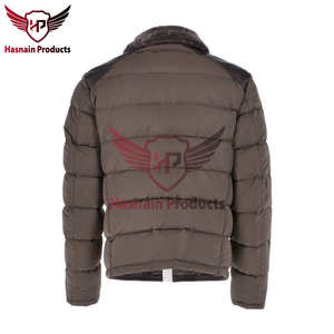 Chaqueta de piel de oveja con estilo verde oliva/marrón de primera calidad, prendas de vestir exteriores de invierno con material acolchado para la máxima comodidad y moda - Product Image 2