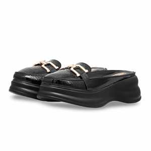 Espalda abierta negro WN5397 Flats - Product Image 3