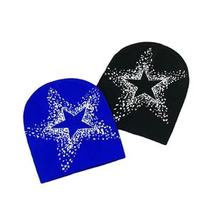 Fabricante de Gorros de Punto Acrílico con Estampado Completo, Gorros sin Puño, Gorros de Moda Hip-hop Urbana con Logo, MOQ Bajo - Product Image 1