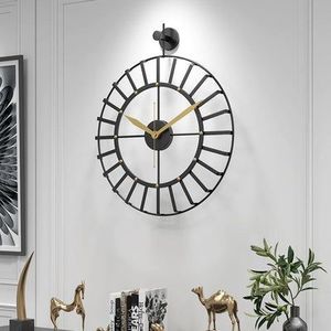 Reloj de Pared Metálico para Decoración de Entrada, Crea una Gran Impresión y Mejora la Estética del Hogar Moderno - Product Image 3