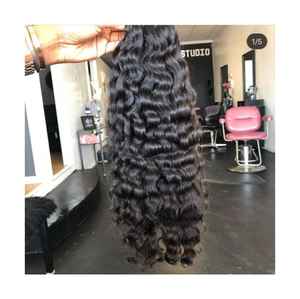 EXTENSIONS DE CHEVEUX HUMAINS CRUS INDIENS NON TRANSFORMÉS NATURELS BOUCÉS 100% CUTICULES ALIGNÉES - Product Image 6