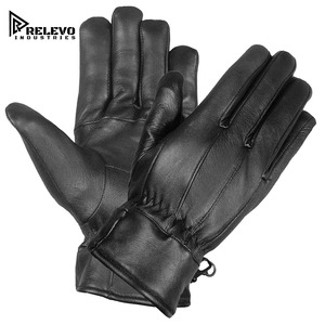 Gants de course moto en cuir premium pour hommes, design à doigts complets, compatibles écran tactile, confortables, adhérence forte, élégants et durables - Product Image 3