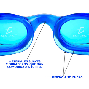 Gafas de Natación de Silicona Profesionales a Prueba de Agua, Antivaho y Anti-UV para Mujeres, Hombres y Niños con Lentes de PC - Product Image 6
