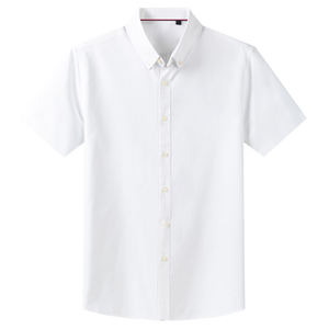 Chemises d'été pour hommes, décontractées, à manches longues, coupe ajustée, grande taille, 100% coton, fil satiné teint, respirantes, prix de gros - Product Image 3