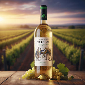 Độc Tấu, trắng khô, 100% SAUVIGNON Blanc, rượu vol 11,5 12,5%, cao cấp, 0,75lt, từ castilla La Mancha. - Product Image 1