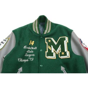 Wholesale Custom Design Wool <b>Varsity</b> <b>Jacket</b> For Men's Oversized Letterman College Baseball Bomber <b>Vintage</b> Winter <b>Jacket</b> For Men - Product Image 5