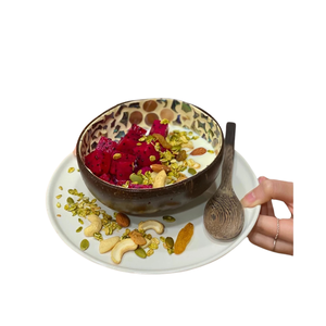 ชามมะพร้าวฝังโมเสคพร้อมหอยมุกเวียดนามส่งตรงจากโรงงานสำหรับใช้ในบ้านของที่ระลึกและร้านค้าปลีกที่เป็นมิตรกับสิ่งแวดล้อม - Product Image 2