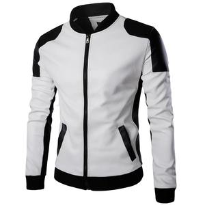 100% Material de cuero de manga larga ropa de calle profesional gran oferta Hombres Nuevo diseño chaqueta de cuero chaqueta con capucha de piel para hombres - Product Image 6