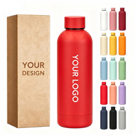 Bouteille d'eau isotherme de luxe en acier inoxydable YEWAYOGA, anti-fuite, avec revêtement en caoutchouc, cadeau idéal pour la remise des diplômes, Noël, les fêtes