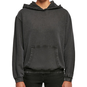Chándal de nuevo estilo para hombre, Sudadera con capucha lavada con ácido y pantalones estilo acampanado, logotipo desgastado, diseño personalizado y cordón más grueso fuerte - Product Image 1