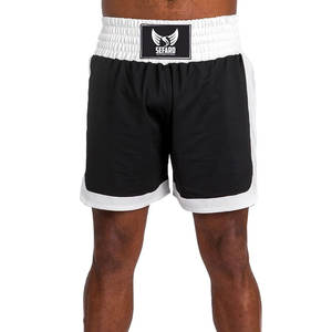 Pantalones cortos de boxeo de color sólido hechos en Pakistán Servicio OEM Pantalones cortos de boxeo para hombres Pantalones cortos de boxeo de bajo precio - Product Image 1