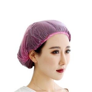 Trọng Lượng Nhẹ Duy Nhất Sử Dụng Mềm Đàn Hồi Dùng Một Lần Mũ Tắm Không Thấm Nước Tóc Bảo Vệ Mũ Tắm Dễ Thương Phong Cách Cho Spa Khách Sạn Du Lịch - Product Image 6